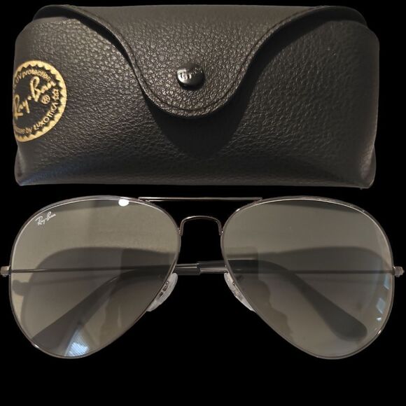 Ray Ban Aviator Gradient Grey Unisex Sunglasses RB3025 004/71 58 RB3025 004/71 - Picture 2 of 5